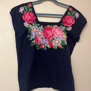 Hand crafted Mexican blouse